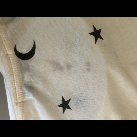 Wild fox cream t-shirt with star and moon pattern - Picture 6 of 6